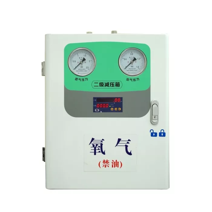 Kleine stroomdruk reducerend doos met flowmeter